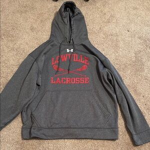 Under Armour Gray Hoodie with Red Print